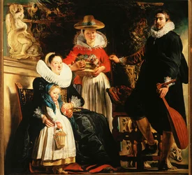 Jacob Jordaens and His Family in a Garden