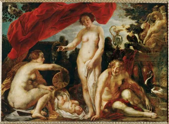 The Daughters of Kekrops Find Little Erichthonios