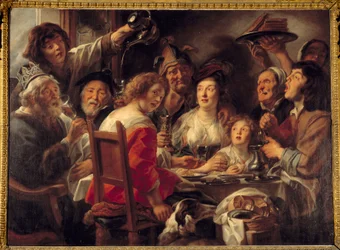 The King Drinks or the Draw of the Feve of the Epiphany