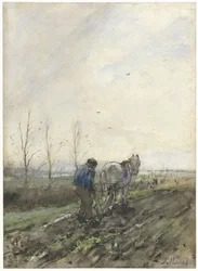 Plowing Farmer