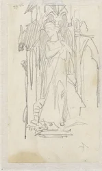 Sketch of a Statue of Saint George