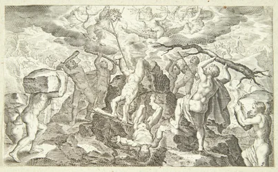 The Battle between the Gods and the Titans