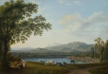 View of the Sele and the Monti Alburni massif