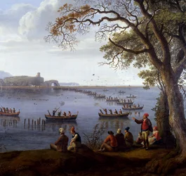 Ferdinand IV Hunting Coots on Lake Fusaro (detail)