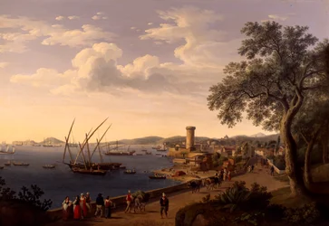 The Port of Gaeta, the Pier and the Fortress