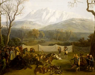 Winter: hunting in Persano reserve
