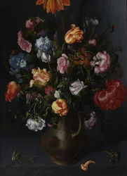 A Vase with Flowers, probably 1613