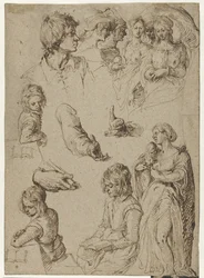 Study of Hands and Figures