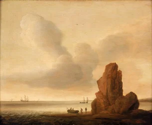 A Rock in a Calm Sea, mid to late 17th century