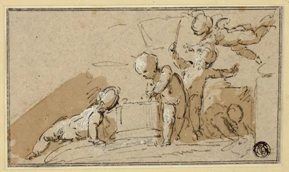 Five Putti at Play