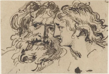 Head of an Old Man and a Young Woman