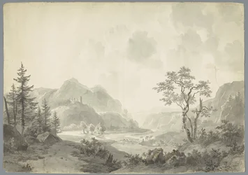 Mountain Landscape with a River