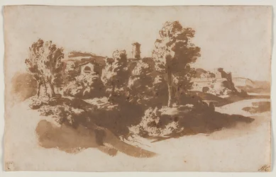 Landscape with Fortification Between Marino and Frascati, c. 1650