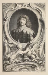 Portrait of George, Lord Digby, Earl of Bristol, illustration from 