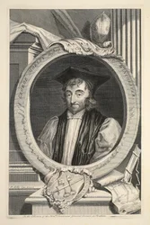 Portrait of George Morley, Bishop of Winchester, illustration from 