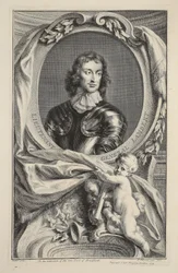 Portrait of Lt General Lambert, illustration from 