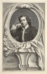 Portrait of Thomas Otway, illustration from 