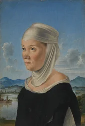 Portrait of a Woman, Possibly a Nun of San Secondo, verso Scene in Grisaille