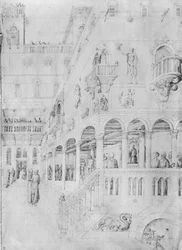The Flagellation, from Jacopo Bellini