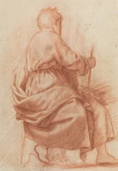 Seated Draped Man (verso)
