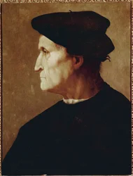 Profile portrait of Francesco da Castiglione