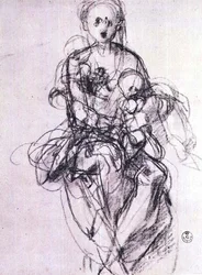 Study of a Madonna and Child