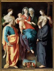 The Virgin and Child with Saint Anne and Four Saints