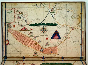 Map of the Red Sea, from the Carte Geografiche