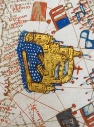 Renaissance map of Europe, after Jacopo Russo, 1528