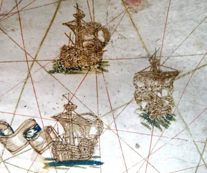 Renaissance map of Europe, Jacopo Russo (after) 1528