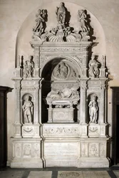Funeral monument in tribute to Cardinal Girolamo Basso Della Rovere (marble sculpture)