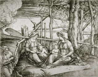 The Holy Family with Saint Elizabeth