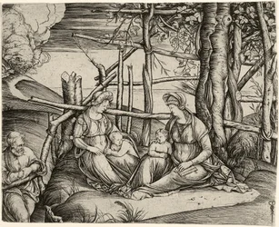 The Holy Family with St. Elizabeth and the Infant St. John