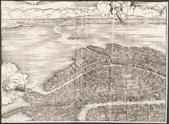 View of Venice [upper left block], 1500