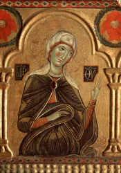 Polyptych with Redeemer and Saints: The Virgin Mary (Detail)