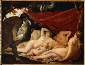 Venus and the Graces Surprised by a Mortal