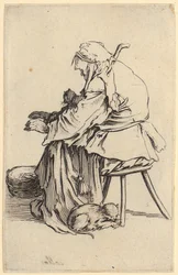 Old Woman with Cats, plate 25 from the series "The Beggars"