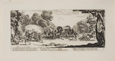 Attack on the Coach, plate eight from The Miseries of War