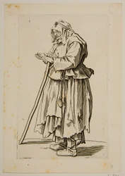 Beggar Woman Receiving Alms