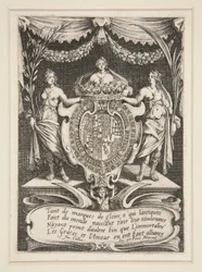 Combat at the Barrier, Frontispiece, The Arms of Lorraine-Chevreuse