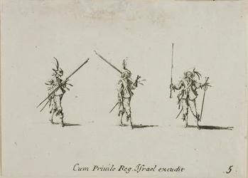 Drill with Tilted Pikes (plate five from The Military Exercises)