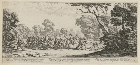 Discovery of the Criminals, Plate 9 of the Series "Horrors of War"
