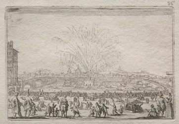 Fireworks on the Arno, c. 1622