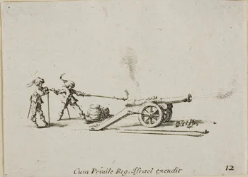 Firing the Canon, Plate Twelve from The Military Exercises