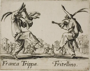 Franca Trippa - Fritellino, plate 23 from Balli di Sfessania