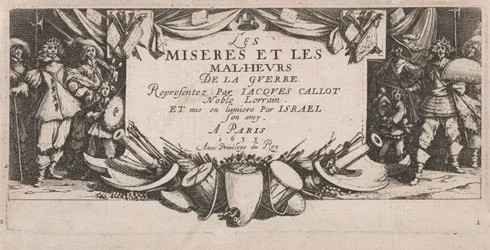 Frontispiece for The Large Miseries of War