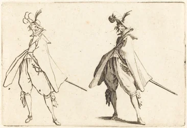 Gentleman in Large Mantle, Front View