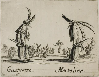 Guatsetto - Mestolino, plate 5 from Balli di Sfessania