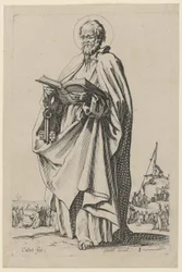 Saint Peter, Plate 4 from the Series "Jesus, the Twelve Apostles and Mary"