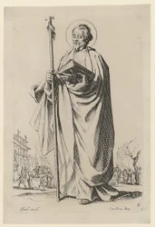 Saint Thomas, Plate 10 from the Series "Jesus, the Twelve Apostles and Mary"